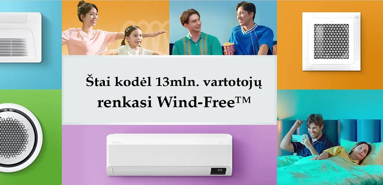 samsung wind free privalumai