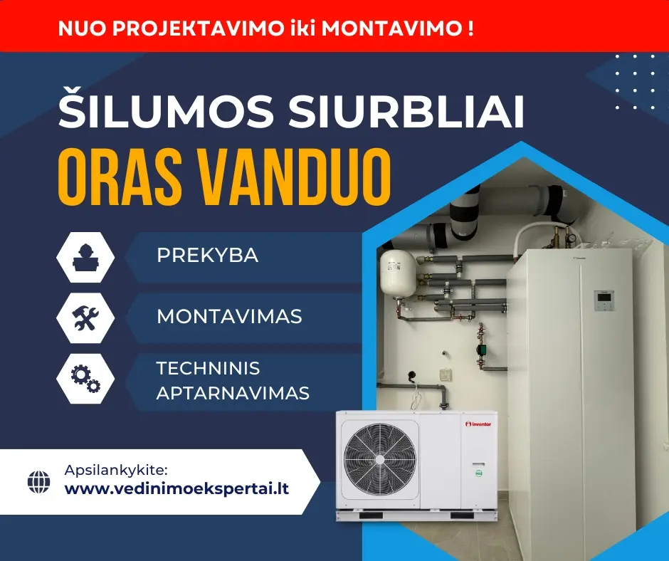 silumos siurblio montavimas vilnius