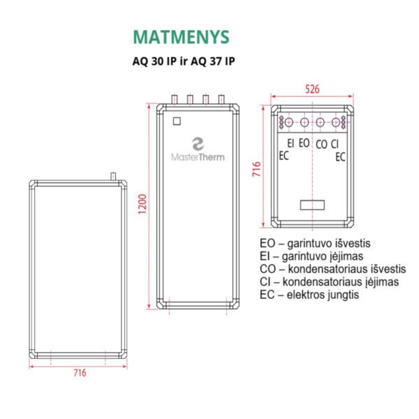 Geoterminis šilumos siurblys Mastertherm Aquamaster 30 Inverter P - Image 2