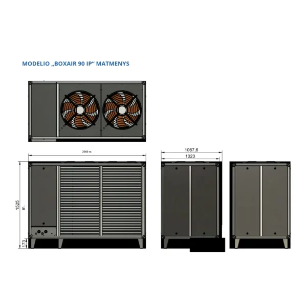 mastertherm boxair 90 matmenys