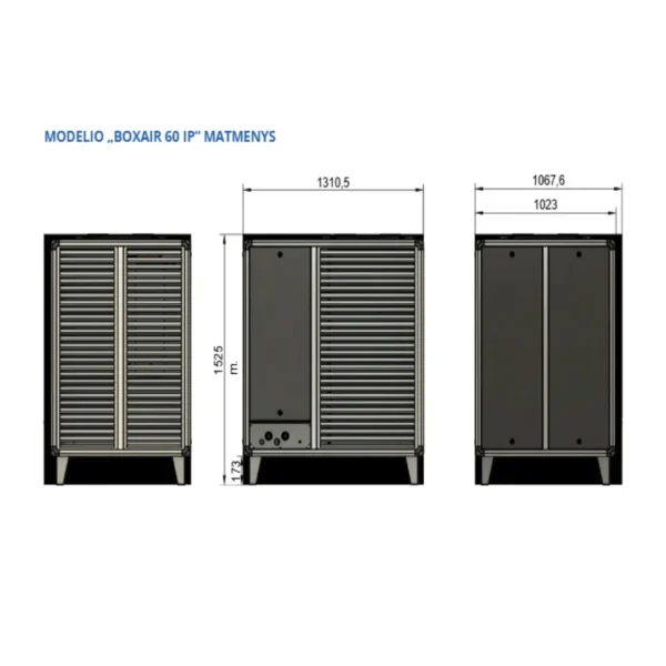 Šilumos siurblys oras-vanduo MasterTherm BoxAir 60 Inverter P - Image 2