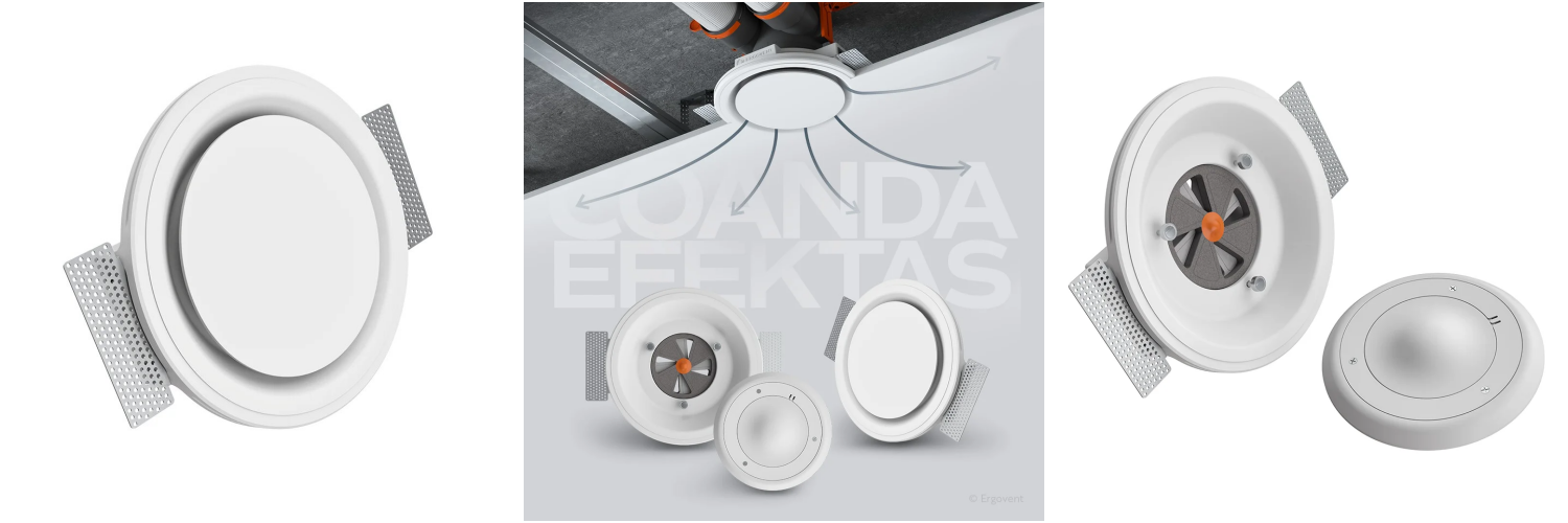 bevejis difuzorius ergovent rondo coanda