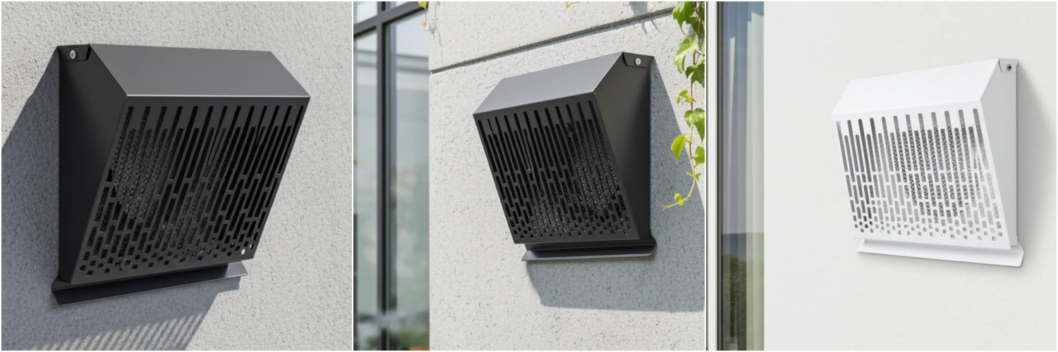 lauko ventiliacijos groteles sumontuotos